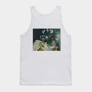 Still Life with Flowers and Fruit by Paul Cezanne Tank Top